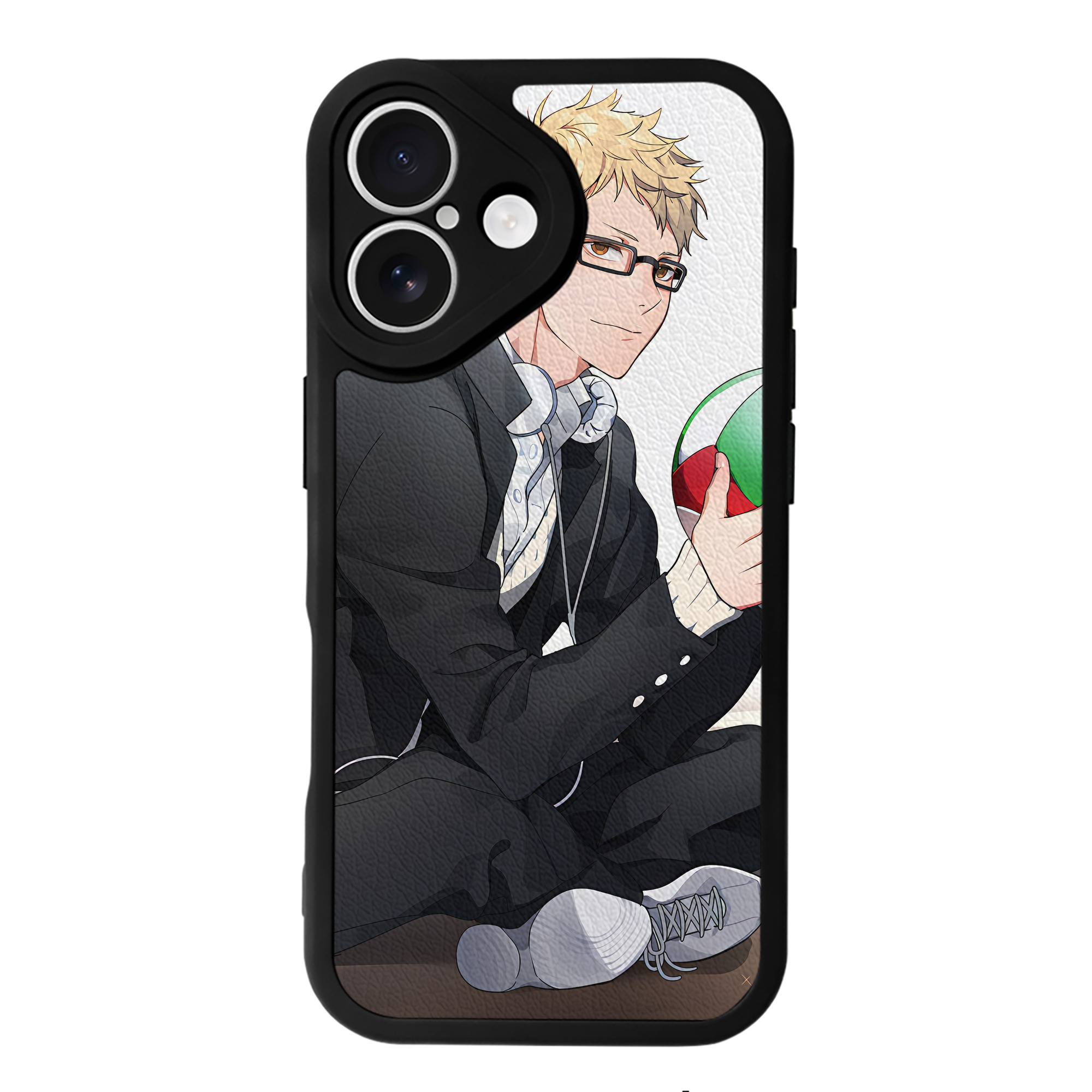 （画像用） ハイキュー!! Haikyu!! 【iPhone 16シリーズ対応】シリコンスマホケース（レザー調） 材質：シリコン